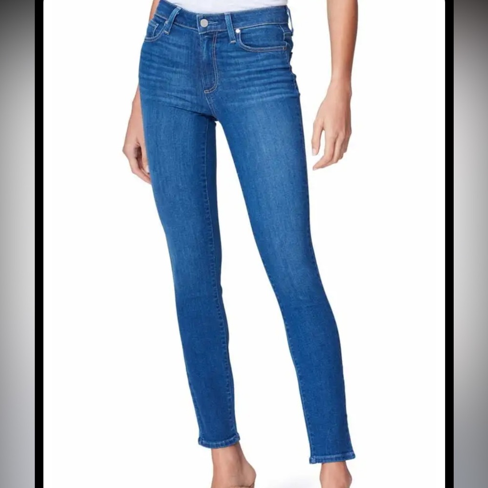 Paige Hoxton Ankle Jean - Forever Blue Denim Wash Sz 25